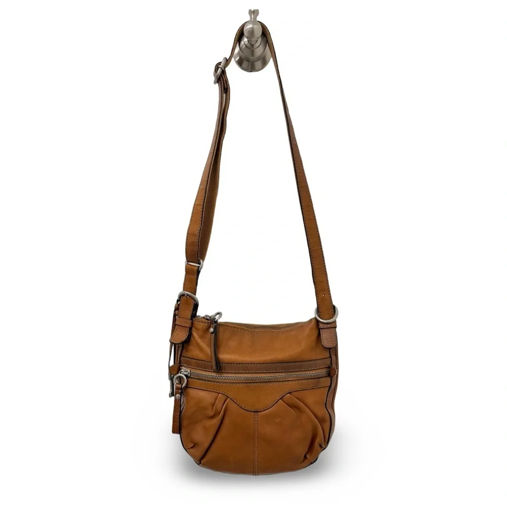 Fossil Ivy Leather Bag Brown Crossbody Messenger Bag